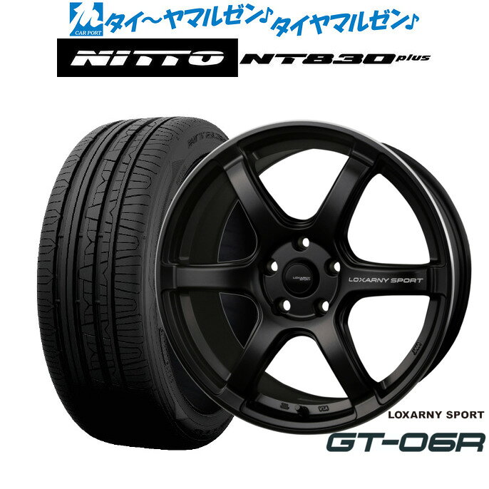 新品 サマータイヤ ホイール4本セットBADX ロクサーニスポーツ GT-06R18インチ 8.0JNITTO NT830 plus 225/40R18