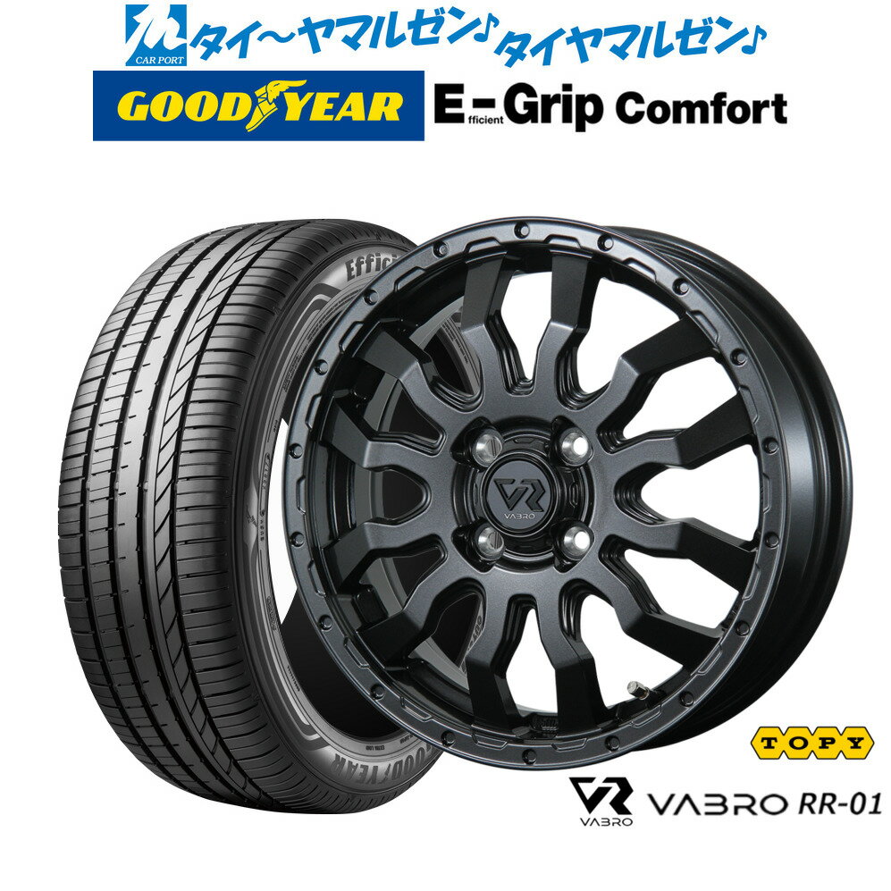 [6月20日]割引クーポン配布新品 サマータイヤ ホイール4本セットトピー ヴァブロ RR-0114インチ 4.5Jグッドイヤー エフィシエント グリップ コンフォート165/55R14