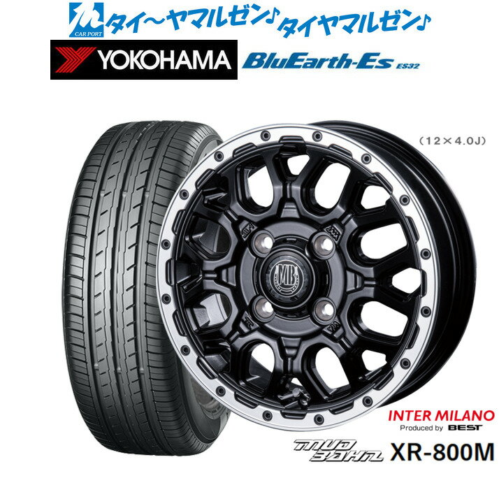 [6月20日]割引クーポン配布新品 サマータイヤ ホイール4本セットインターミラノ マッドバーン XR-800M14インチ 4.5Jヨコハマ BluEarth-ES ブルーアースイーエス ES32155/55R14
