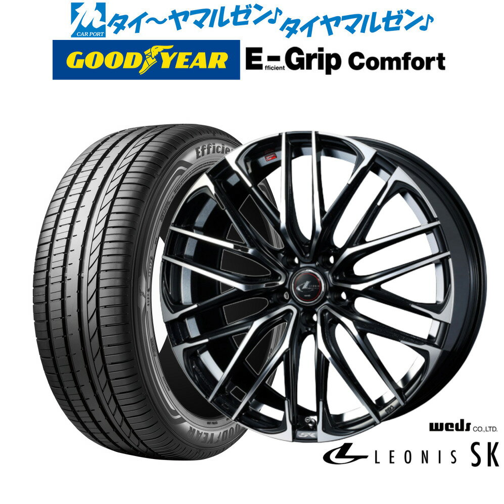 [SS期間限定]割引クーポン配布新品 サマータイヤ ホイール4本セットウェッズ レオニス SK19インチ 8.0Jグッドイヤー エフィシエント グリップ コンフォート235/35R19