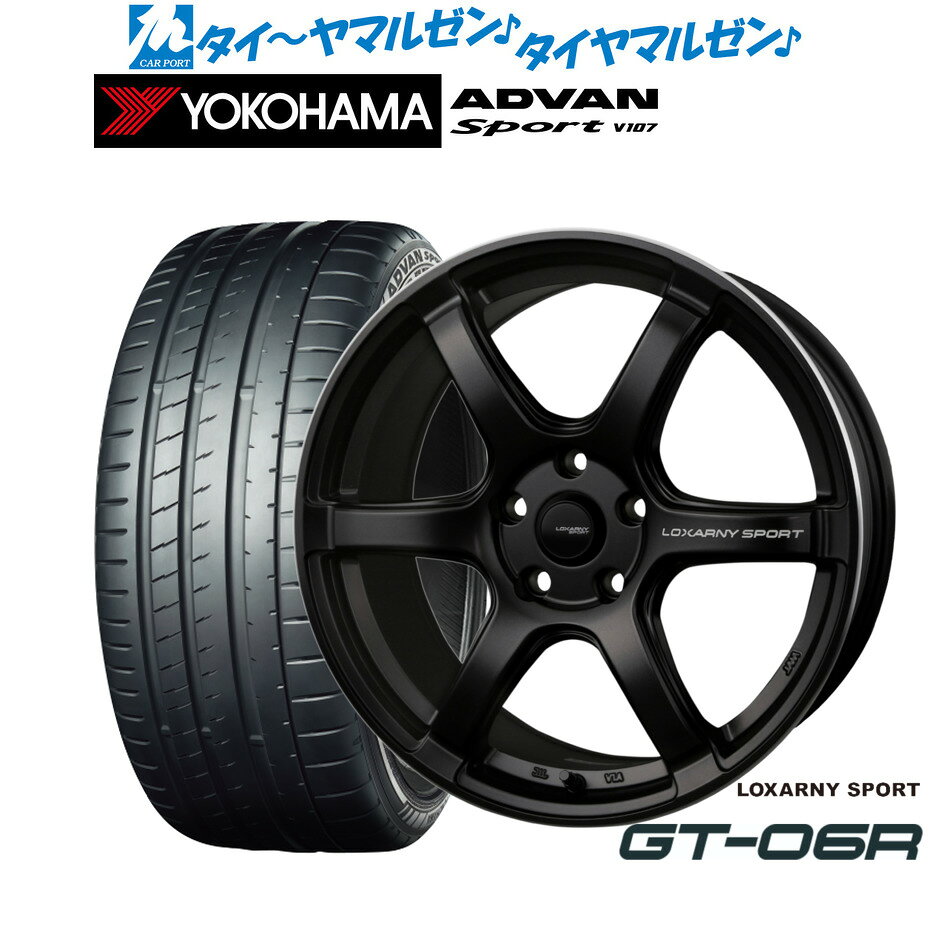 [SS限定]P最大46倍&クーポン配布新品 サマータイヤ ホイール4本セットBADX ロクサーニスポーツ GT-06R18インチ 7.5Jヨコハマ ADVAN アドバン Sport (V107)225/45R18