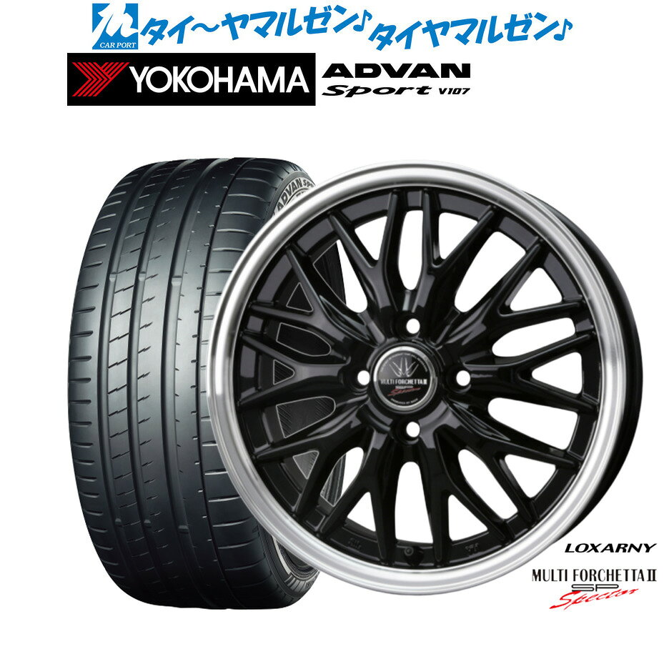 新品 サマータイヤ ホイール4本セットBADX ロクサーニ マルチフォルケッタ2 SP-SPECTOR17インチ 6.5Jヨコハマ ADVAN アドバン Sport (V107)205/45R17