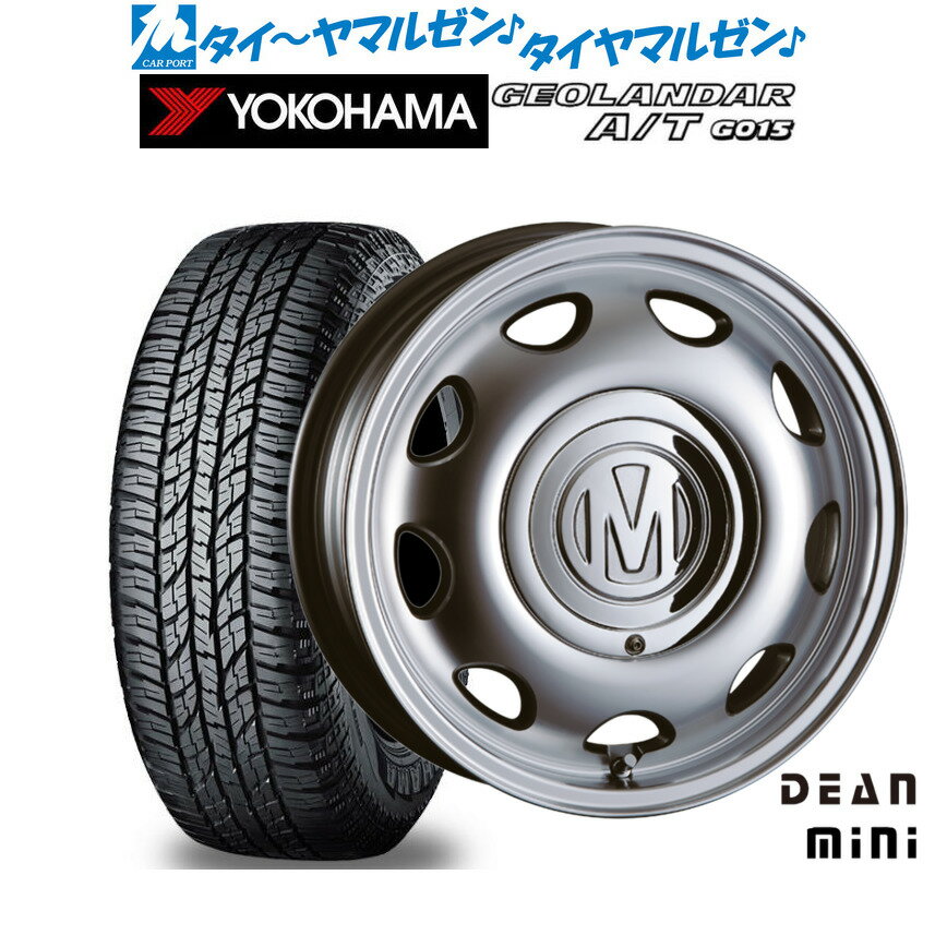 [6/18]最大100%ポイントバック！要エントリー新品 オフロードタイヤ ホイール4本セットクリムソン ディーン ミニ15インチ 5.0Jヨコハマ GEOLANDAR ジオランダー AT(G015)165/55R15