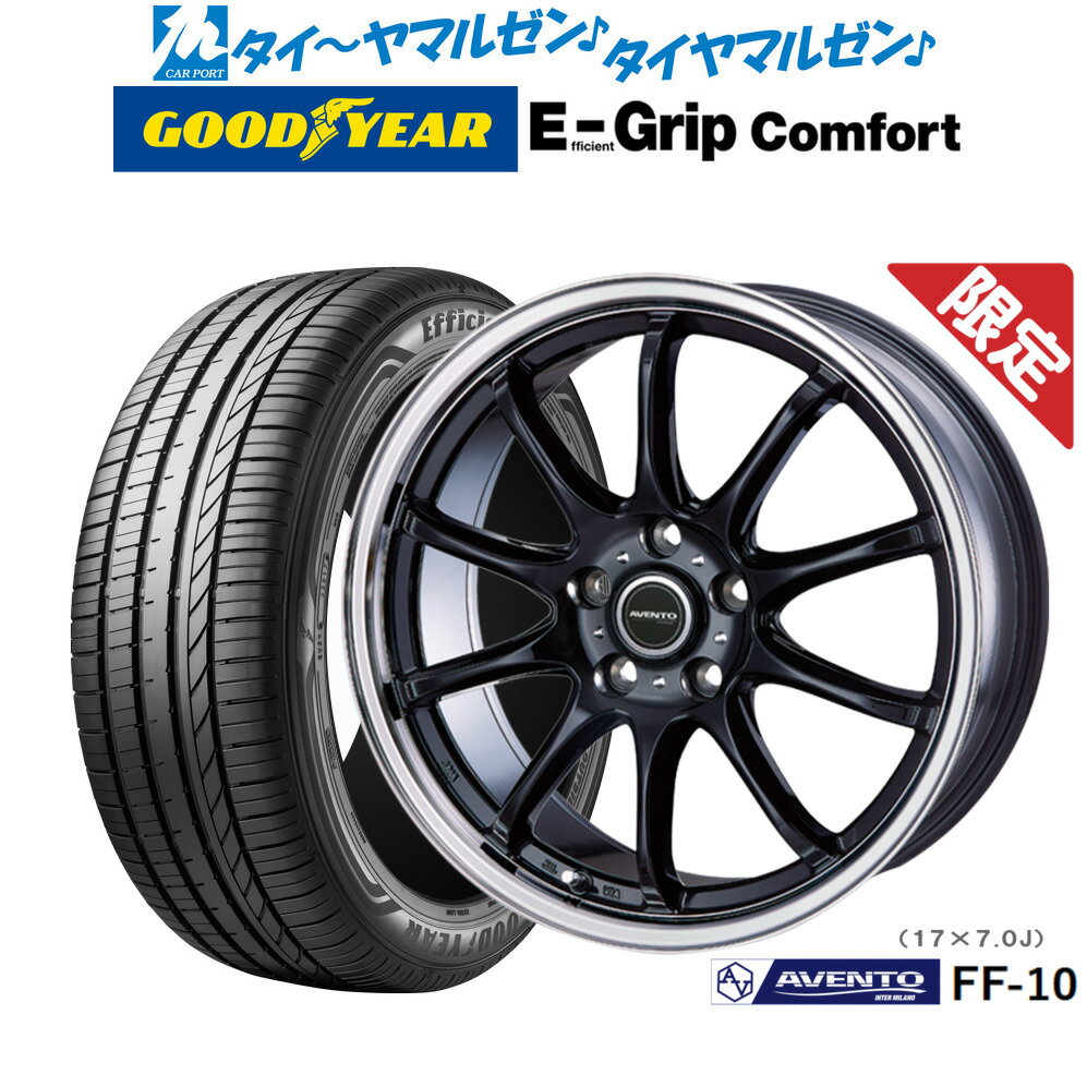 [6/15]割引クーポン配布【数量限定】新品 サマータイヤ ホイール4本セットインターミラノ アヴェント FF-1016インチ 6.5Jグッドイヤー エフィシエント グリップ コンフォート205/55R16