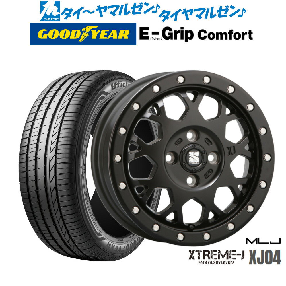 [SS期間限定]割引クーポン配布新品 サマータイヤ ホイール4本セットMLJ エクストリーム XJ0414インチ 4.5Jグッドイヤー エフィシエント グリップ コンフォート155/65R14