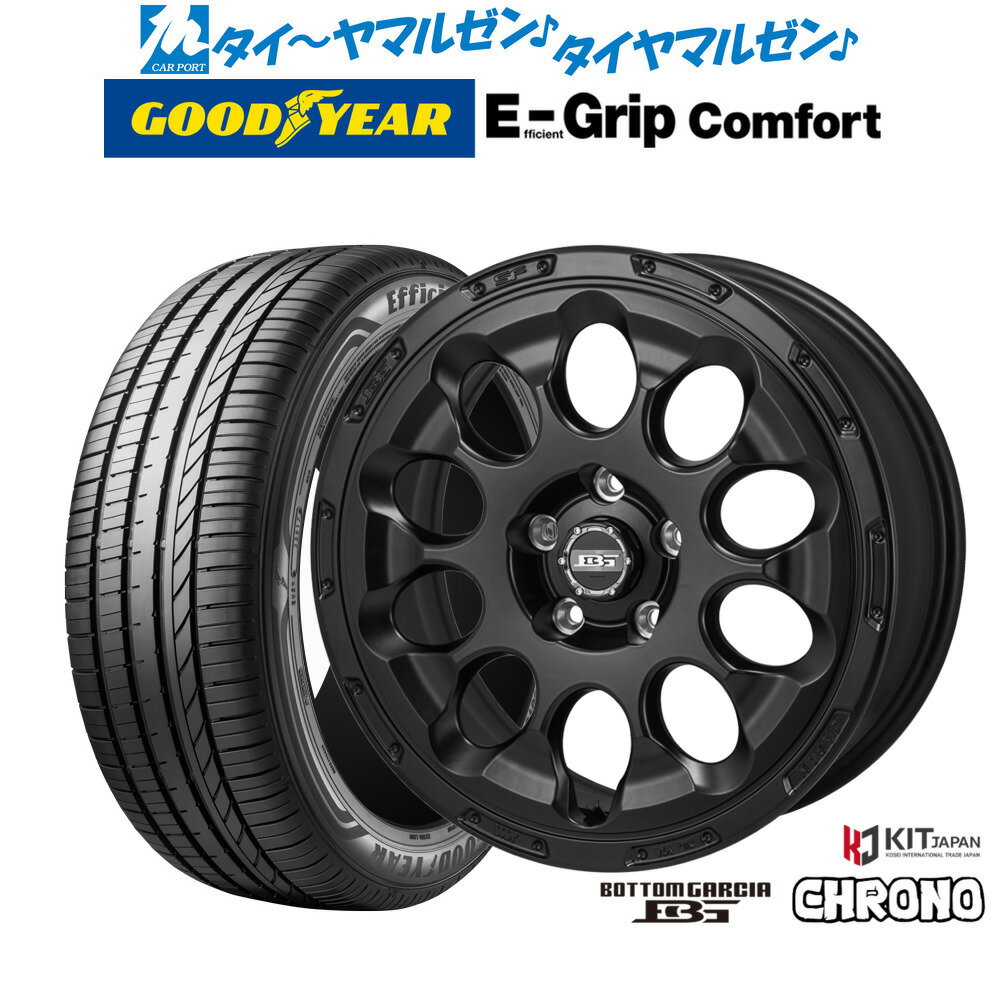 [6/22〜26]割引クーポン配布新品 サマータイヤ ホイール4本セットコーセイ ボトムガルシア クロノ17インチ 7.0Jグッドイヤー エフィシエント グリップ コンフォート205/45R17