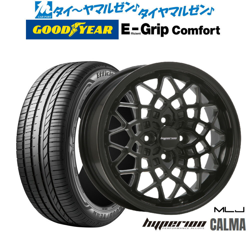 [6/18]最大100%ポイントバック！要エントリー新品 サマータイヤ ホイール4本セットMLJ ハイペリオン カルマ14インチ 5.0Jグッドイヤー エフィシエント グリップ コンフォート165/60R14