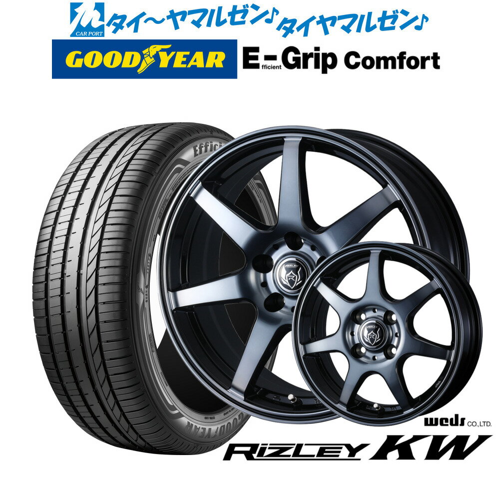 [マラソン期間]P最大42倍&クーポン配布新品 サマータイヤ ホイール4本セットウェッズ ライツレー KW15インチ 6.0Jグッドイヤー エフィシエント グリップ コンフォート195/65R15