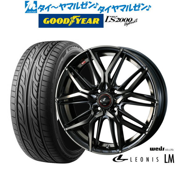 [5/18]ストアポイント3倍!!新品 サマータイヤ ホイール4本セットウェッズ レオニス LM17インチ 6.5Jグッドイヤー イーグル LS2000 ハイブリッド2(HB2)195/40R17