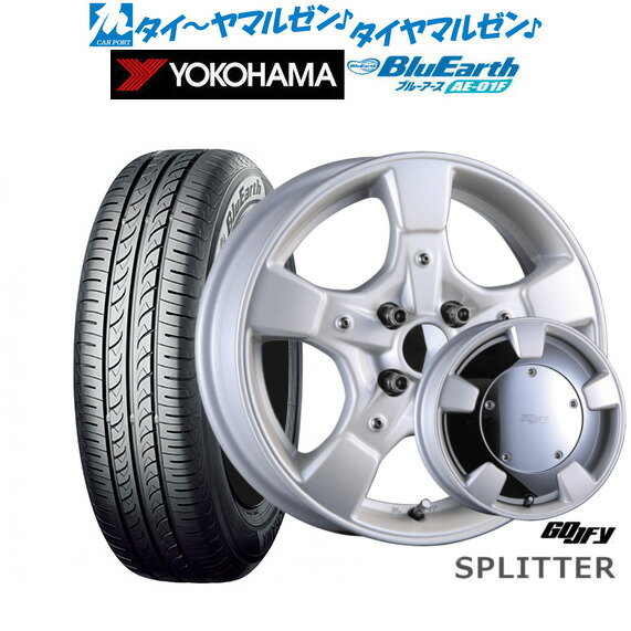 [6/15]割引クーポン配布新品 サマータイヤ ホイール4本セットクリムソン グーフィー スプリッター15インチ 6.0Jヨコハマ BluEarth ブルーアース (AE-01F)185/60R15