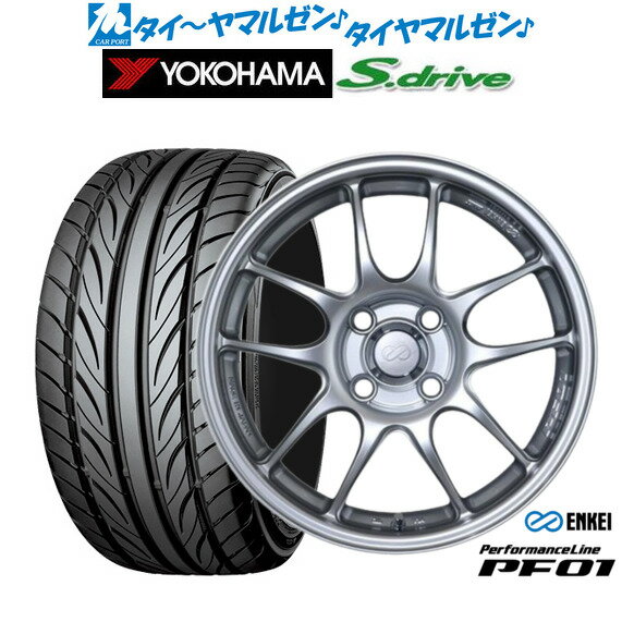 [BF期間]割引クーポン配布新品 サマータイヤ ホイール4本セットエンケイ PF0116インチ 5.0Jヨコハマ DNA S.drive ドライブ (ES03/ES03N)165/40R16
