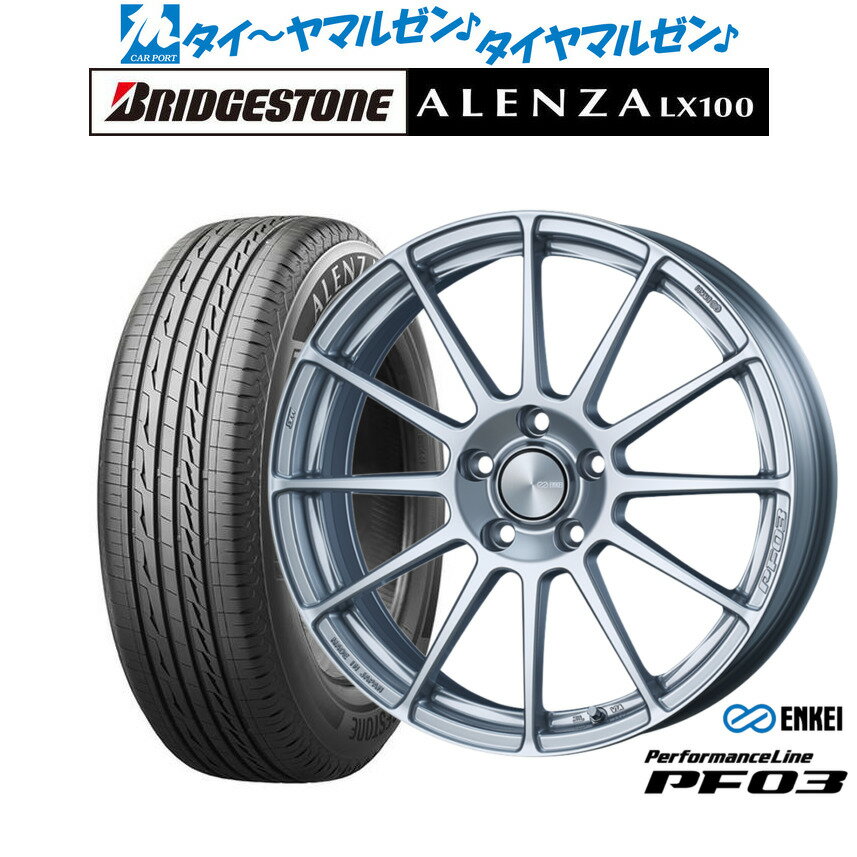 [BF期間]割引クーポン配布新品 サマータイヤ ホイール4本セットエンケイ PF03 17インチ 7.0Jブリヂストン ALENZA アレンザ LX100225/60R17