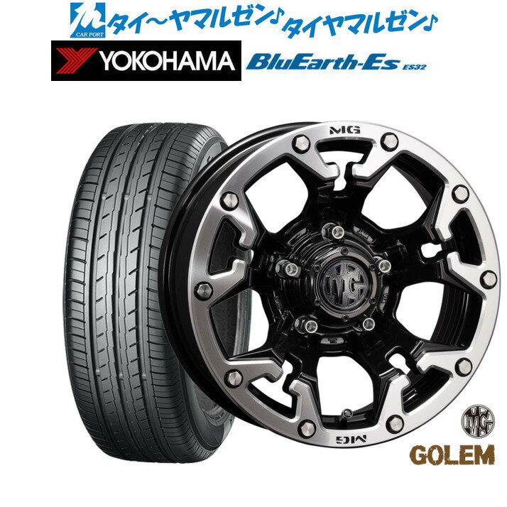 新品 サマータイヤ ホイール4本セットクリムソン MG ゴーレム16インチ 7.0Jヨコハマ BluEarth-ES ブルーアースイーエス ES32205/55R16