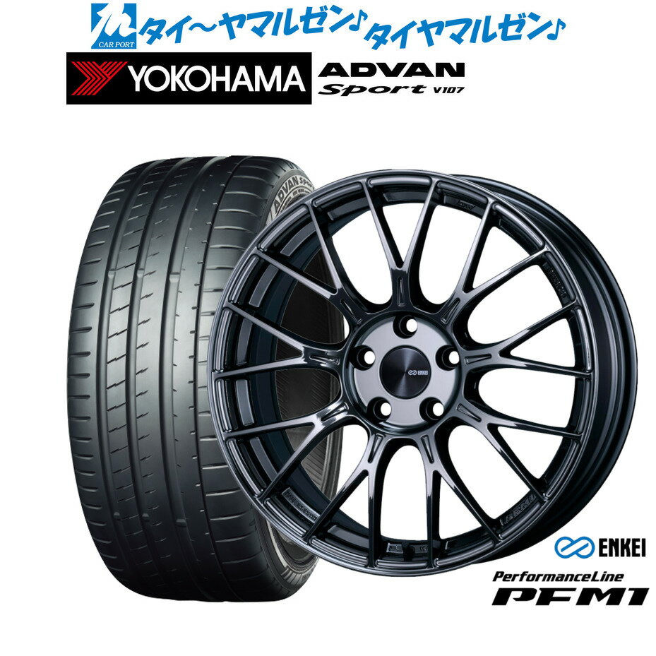 [SS期間限定]割引クーポン配布新品 サマータイヤ ホイール4本セットエンケイ PFM118インチ 7.5Jヨコハマ ADVAN アドバン Sport (V107)225/40R18