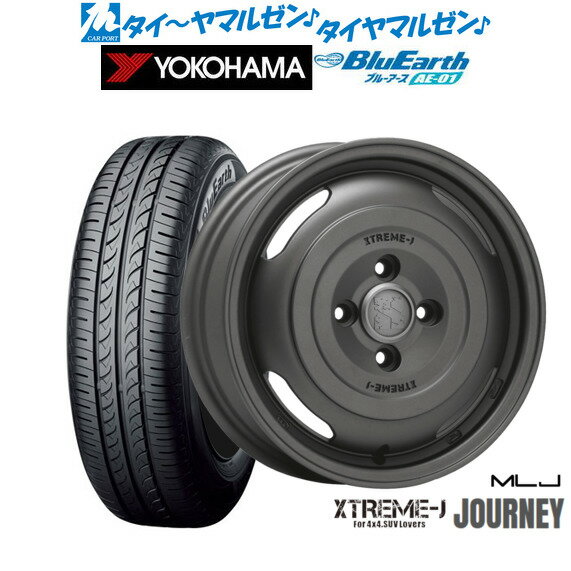 [6月20日]割引クーポン配布新品 サマータイヤ ホイール4本セットMLJ エクストリーム ジャーニー14インチ 4.5Jヨコハマ BluEarth ブルーアース (AE-01)155/55R14