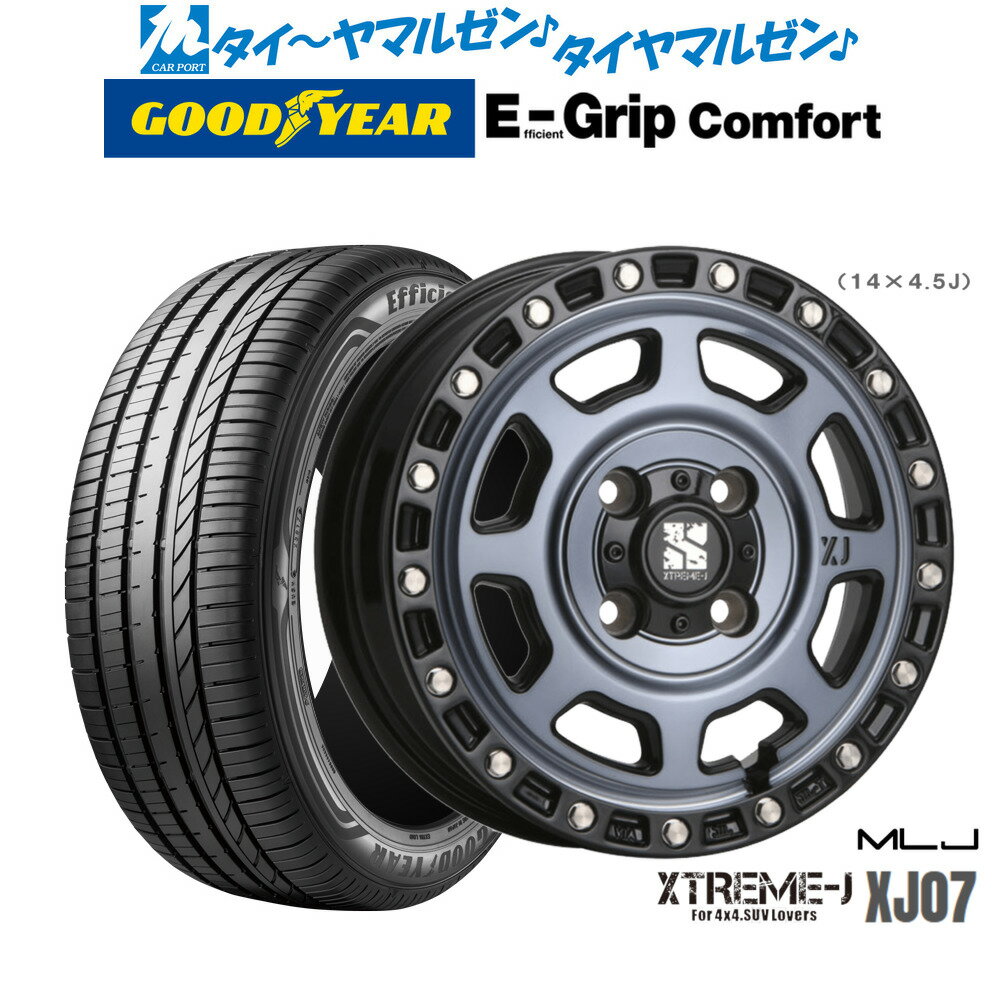 [6/15]割引クーポン配布新品 サマータイヤ ホイール4本セットMLJ エクストリーム XJ0715インチ 4.5Jグッドイヤー エフィシエント グリップ コンフォート165/55R15