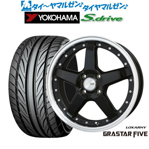 [6/22〜26]割引クーポン配布新品 サマータイヤ ホイール4本セットBADX ロクサーニ グラスターファイブ16インチ 5.5Jヨコハマ DNA S.drive ドライブ (ES03/ES03N)165/40R16
