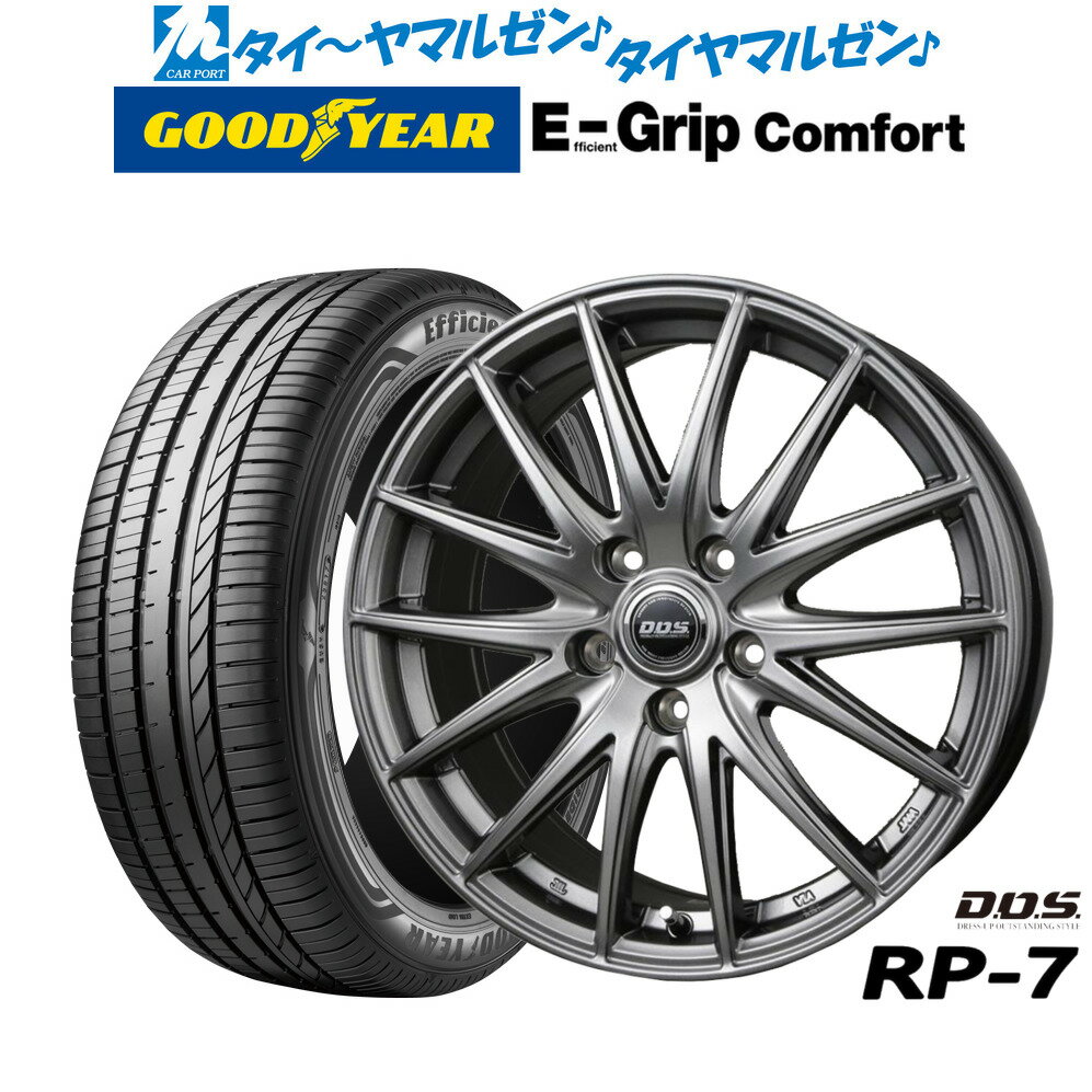 [BF期間]割引クーポン配布新品 サマータイヤ ホイール4本セットBADX D,O,S(DOS) RP-717インチ 7.0Jグッドイヤー エフィシエント グリップ コンフォート215/50R17