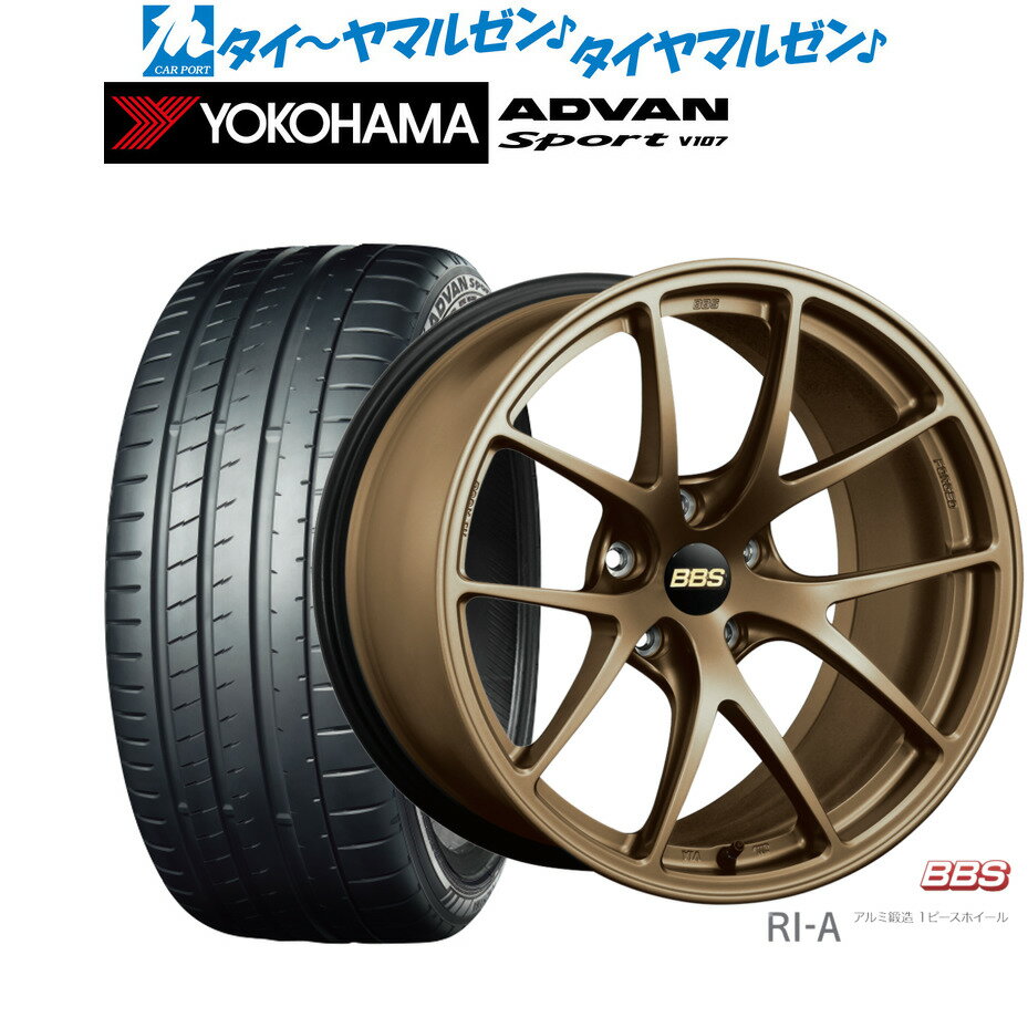 [SS期間]割引クーポン配布新品 サマータイヤ ホイール4本セットBBS JAPAN RI-A18インチ 8.5Jヨコハマ ADVAN アドバン Sport (V107)245/45R18