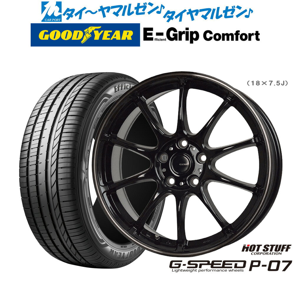 [5と0のつく日]割引クーポン配布新品 サマータイヤ ホイール4本セットホットスタッフ G.speed P-0715インチ 6.0Jグッドイヤー エフィシエント グリップ コンフォート195/65R15