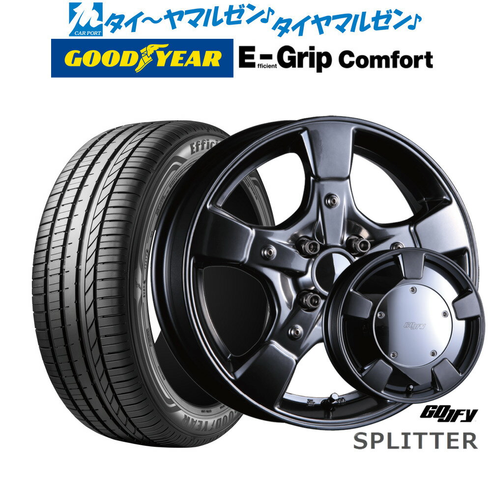 [6月20日]割引クーポン配布新品 サマータイヤ ホイール4本セットクリムソン グーフィー スプリッター15インチ 5.0Jグッドイヤー エフィシエント グリップ コンフォート165/50R15