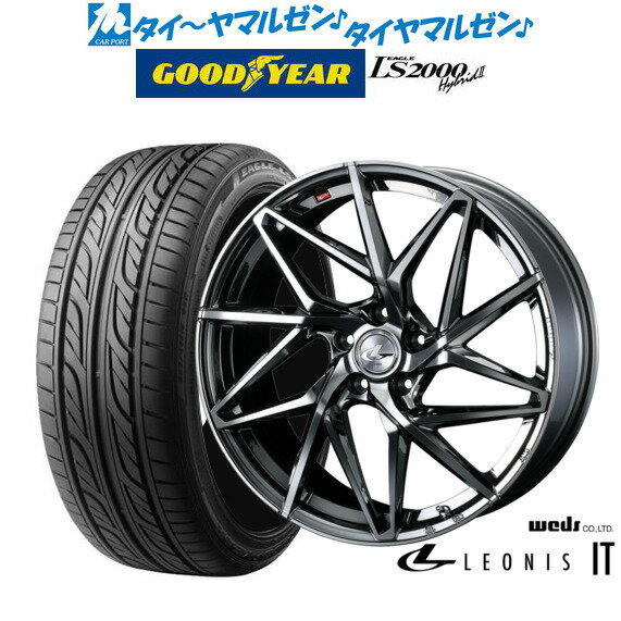 [6/18]最大100%ポイントバック！要エントリー新品 サマータイヤ ホイール4本セットウェッズ レオニス IT18インチ 7.0Jグッドイヤー イーグル LS2000 ハイブリッド2(HB2)215/40R18