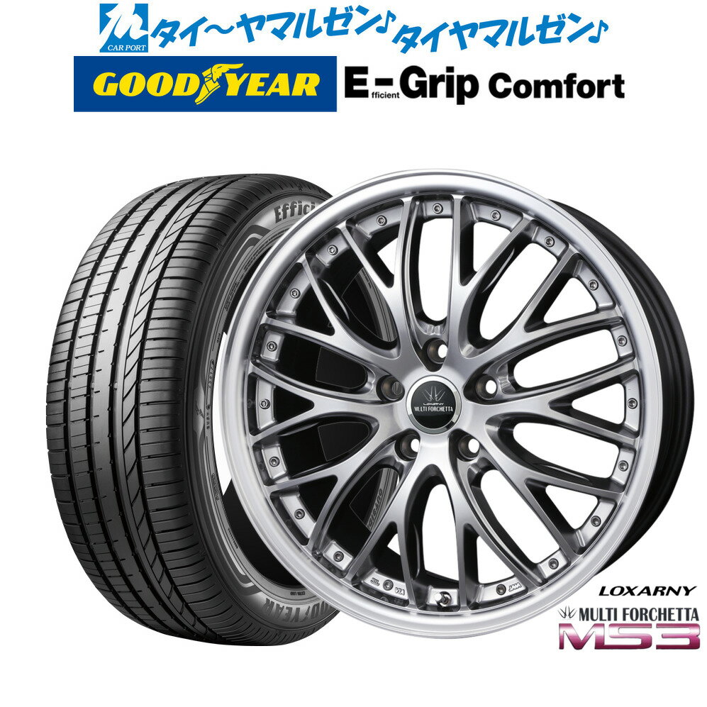 新品 サマータイヤ ホイール4本セットBADX ロクサーニ マルチフォルケッタ MS318インチ 7.5Jグッドイヤー エフィシエント グリップ コンフォート215/40R18