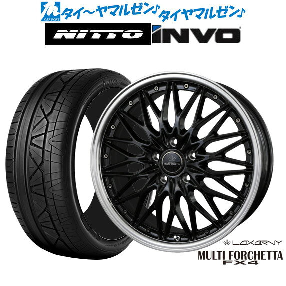 [SS限定]P最大46倍&クーポン配布新品 サマータイヤ ホイール4本セットBADX ロクサーニ マルチフォルケッタ FX419インチ 8.0JNITTO INVO 245/40R19