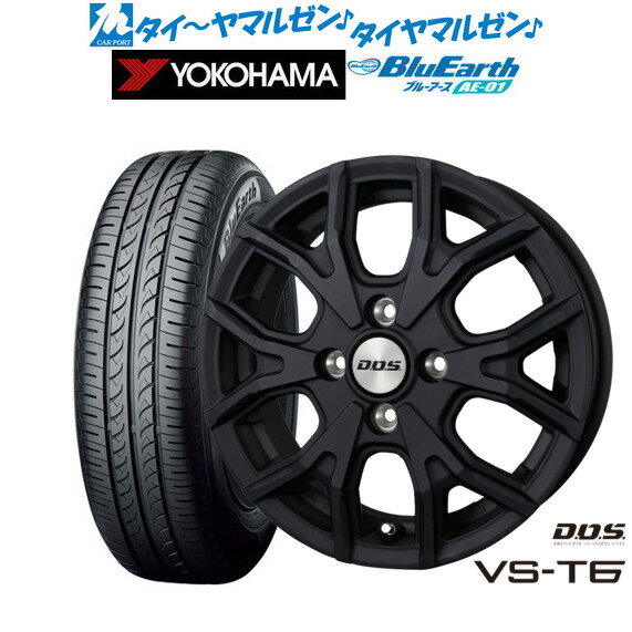 [6/22〜26]割引クーポン配布新品 サマータイヤ ホイール4本セットBADX D,O,S(DOS) VS-T614インチ 4.5Jヨコハマ BluEarth ブルーアース (AE-01)165/55R14
