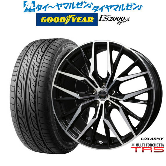 [SS期間限定]割引クーポン配布新品 サマータイヤ ホイール4本セットBADX ロクサーニ マルチフォルケッタ TR518インチ 7.5Jグッドイヤー イーグル LS2000 ハイブリッド2(HB2)215/40R18