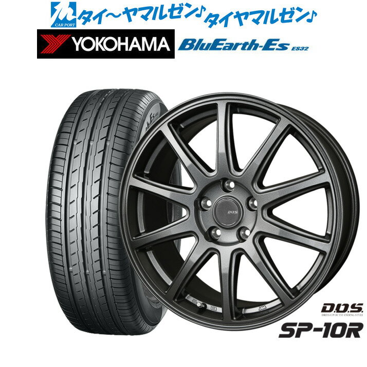 新品 サマータイヤ ホイール4本セットBADX D,O,S(DOS) SP-10R18インチ 7.5Jヨコハマ BluEarth-ES ブルーアースイーエス ES32225/40R18