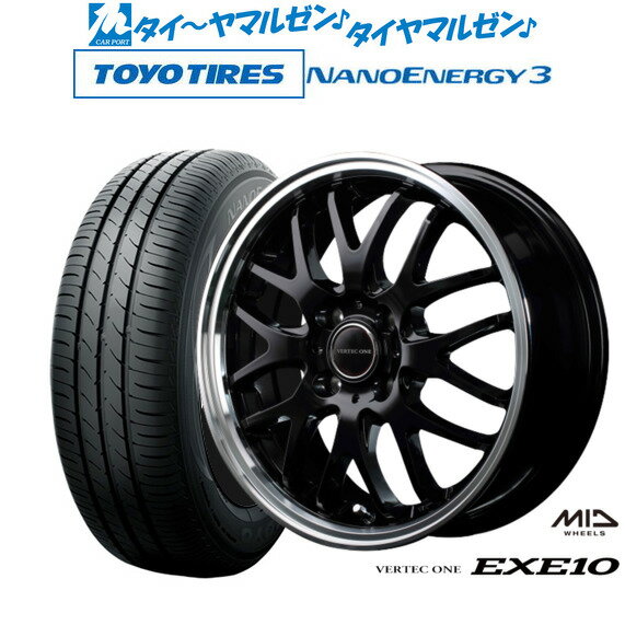 [6/22〜26]割引クーポン配布新品 サマータイヤ ホイール4本セットMID ヴァーテック ワン EXE1014インチ 4.5Jトーヨータイヤ NANOENERGY ナノエナジー 3 165/55R14