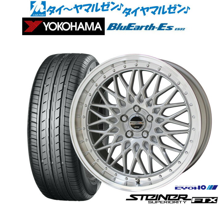 [12/1]ストアポイント5倍！新品 サマータイヤ ホイール4本セットKYOHO シュタイナー FTX19インチ 8.0Jヨコハマ BluEarth-ES ブルーアースイーエス ES32245/40R19
