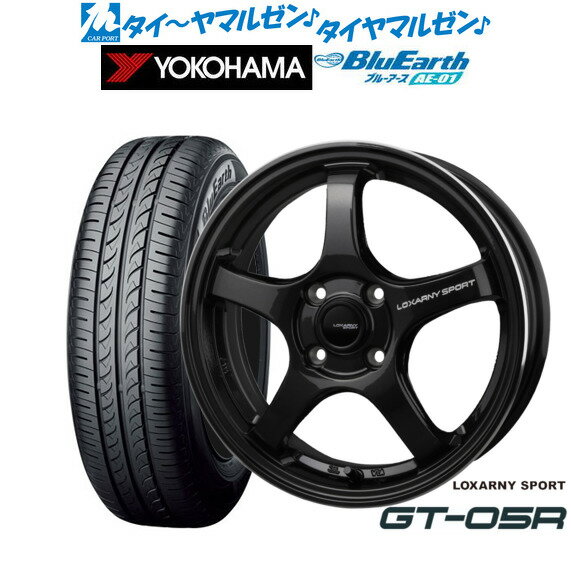 新品 サマータイヤ ホイール4本セットBADX ロクサーニスポーツ GT-05R14インチ 4.5Jヨコハマ BluEarth ブルーアース (AE-01)165/55R14