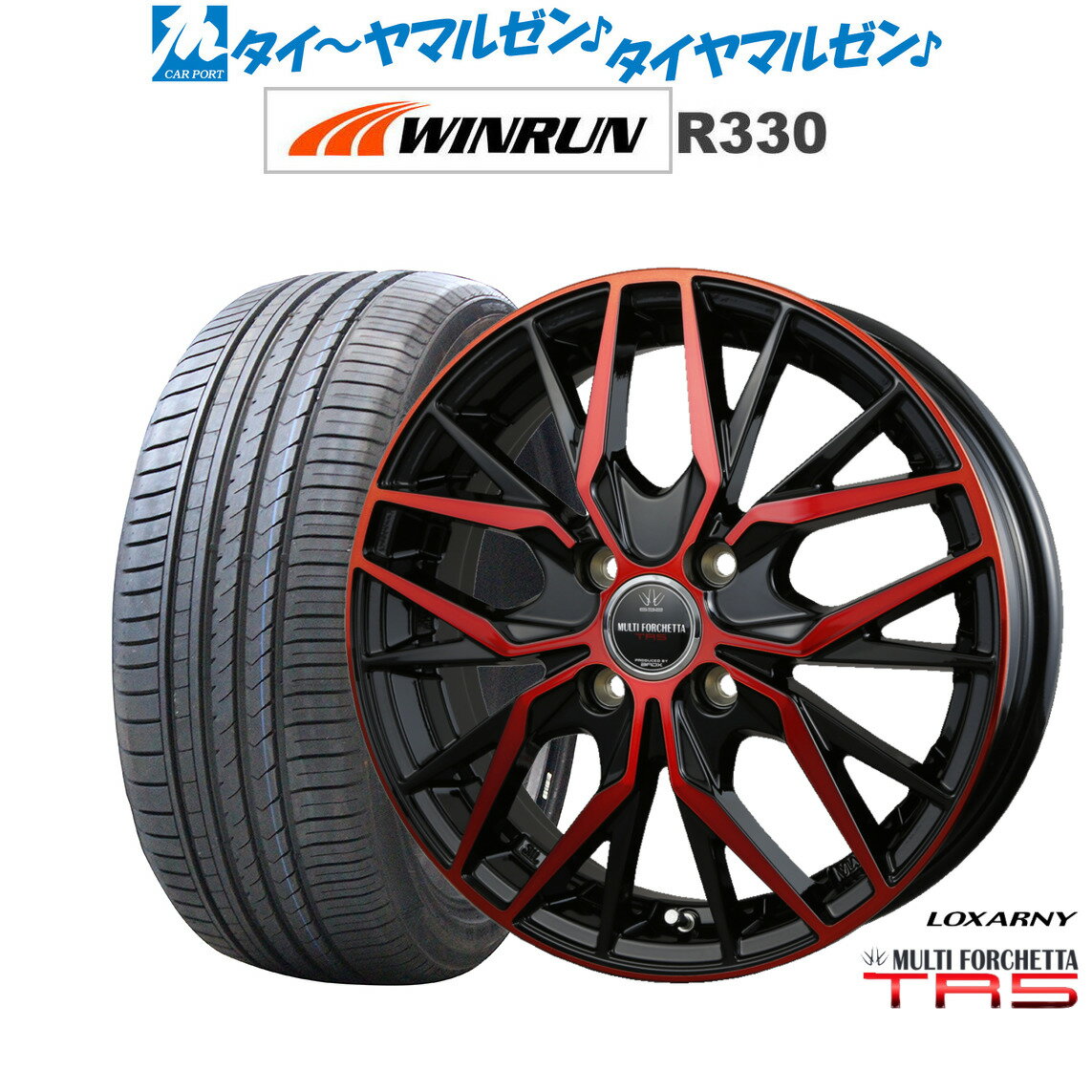 [6/15]割引クーポン配布新品 サマータイヤ ホイール4本セットBADX ロクサーニ マルチフォルケッタ TR515インチ 4.5JWINRUN ウインラン R330165/50R15