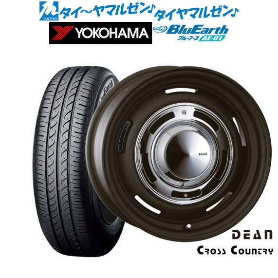 [6/22〜26]割引クーポン配布新品 サマータイヤ ホイール4本セットクリムソン ディーン クロスカントリー15インチ 6.0Jヨコハマ BluEarth ブルーアース (AE-01)185/55R15