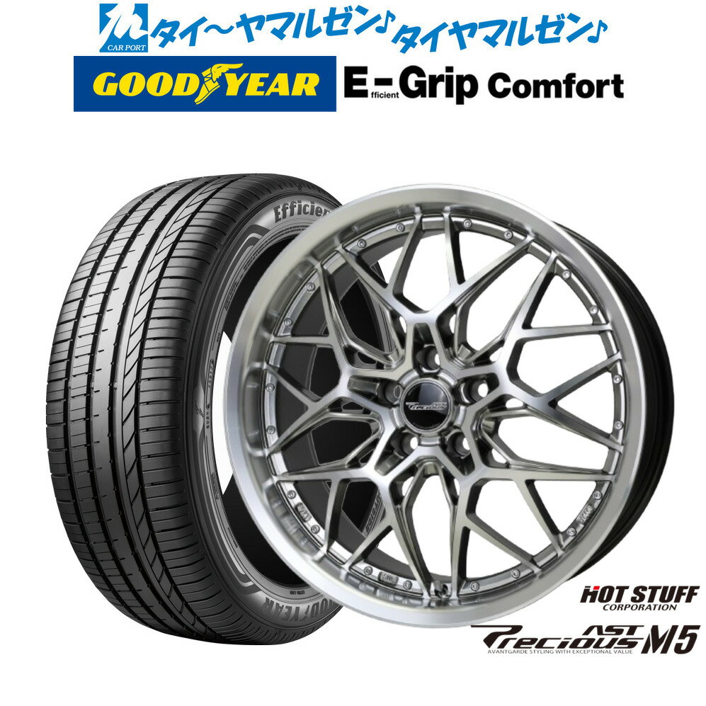 [BF期間]割引クーポン配布新品 サマータイヤ ホイール4本セットホットスタッフ プレシャス アスト M518インチ 8.0Jグッドイヤー エフィシエント グリップ コンフォート225/40R18