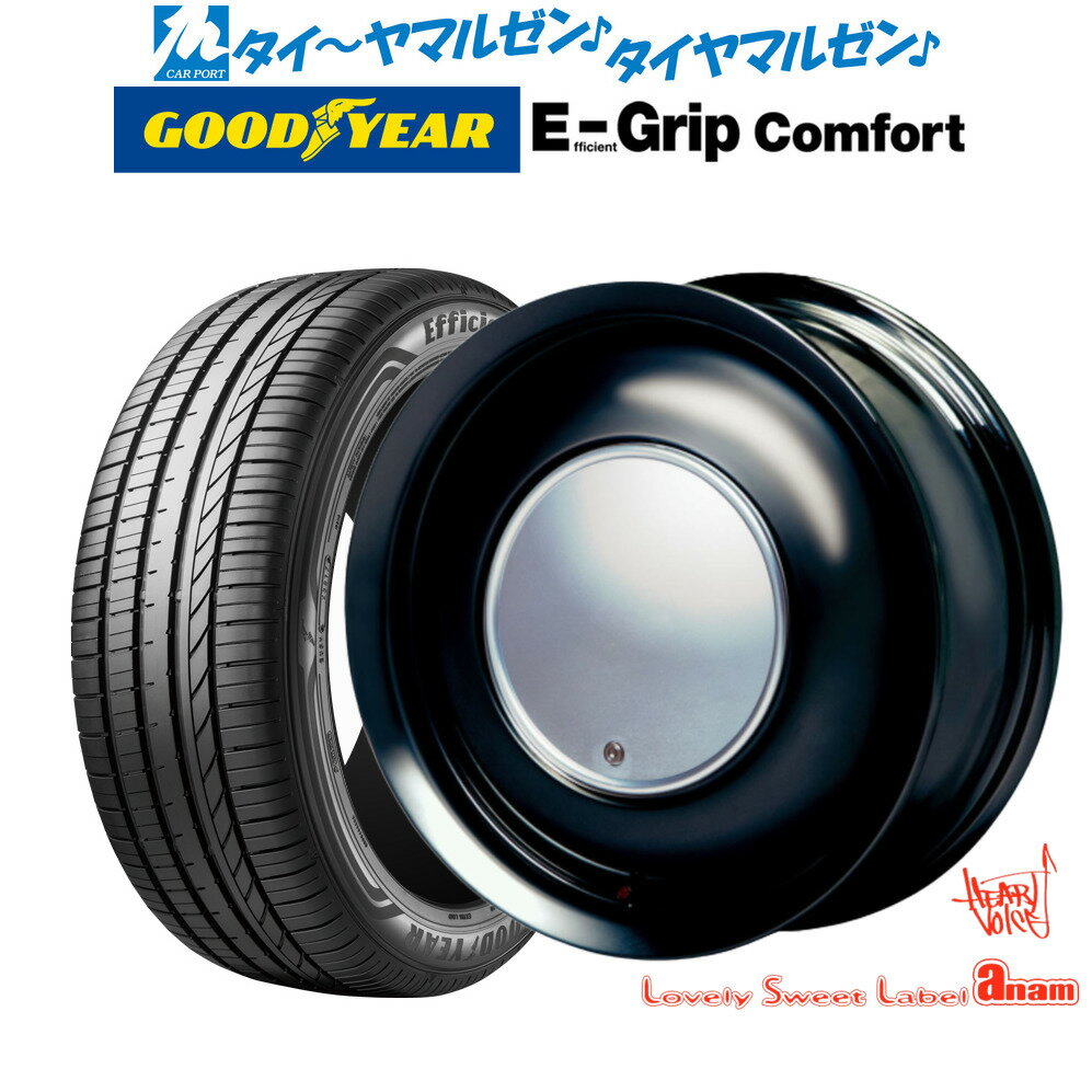 [6/22〜26]割引クーポン配布新品 サマータイヤ ホイール4本セットハートボイス ラブリー スィート レーベル アナム14インチ 5.0Jグッドイヤー エフィシエント グリップ コンフォート165/55R14
