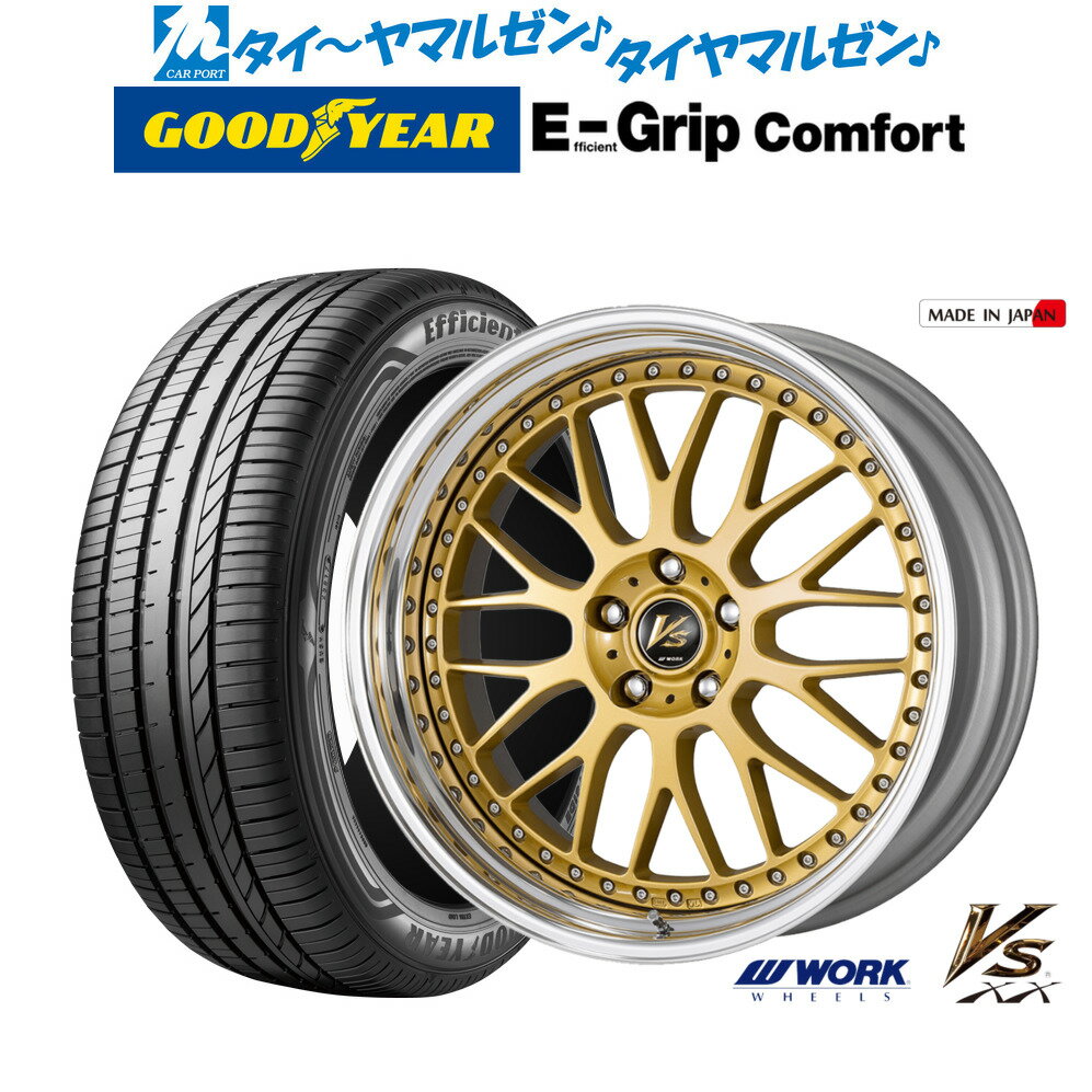 新品 サマータイヤ ホイール4本セットワーク VS XX18インチ 8.0Jグッドイヤー エフィシエント グリップ コンフォート215/40R18