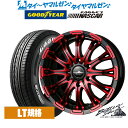 [5/9～15]割引クーポン配布新品 サマータイヤ ホイール4本セットBADX ロクサーニ バトルシップ Limited Red17インチ 6.5Jグッドイヤー EAGLE イーグル #1 NASCAR (ナスカー)215/60R17