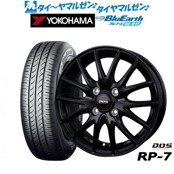[6/18]最大100%ポイントバック！要エントリー新品 サマータイヤ ホイール4本セットBADX D,O,S(DOS) RP-715インチ 5.5Jヨコハマ BluEarth ブルーアース (AE-01F)185/60R15