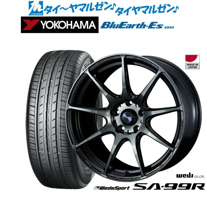 [4/1]ストアポイント5倍！新品 サマータイヤ ホイール4本セットウェッズ ウェッズスポーツ SA-99R18インチ 7.5Jヨコハマ BluEarth-ES ブルーアースイーエス ES32215/40R18