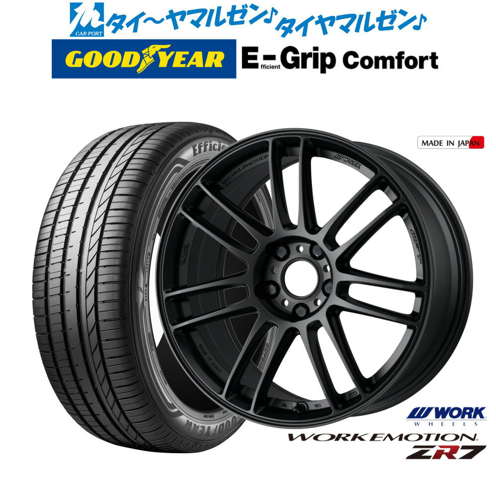 [6/22〜26]割引クーポン配布新品 サマータイヤ ホイール4本セットワーク エモーション ZR717インチ 7.0Jグッドイヤー エフィシエント グリップ コンフォート215/45R17
