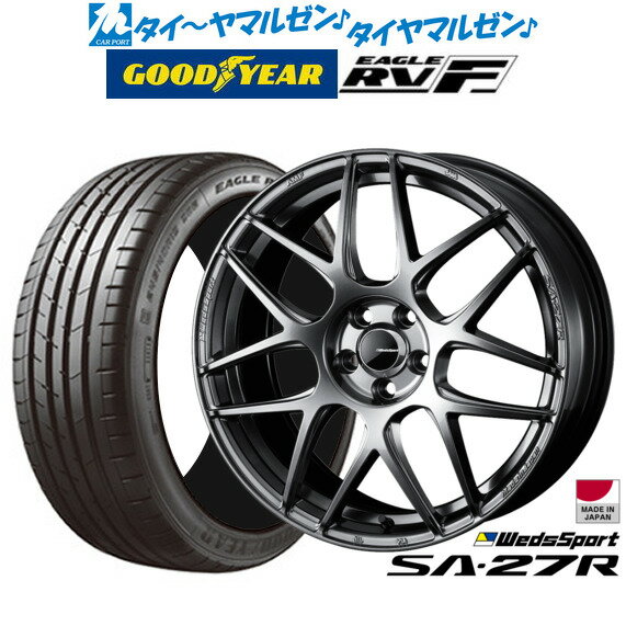 [5/20]割引クーポン配布新品 サマータイヤ ホイール4本セットウェッズ ウェッズスポーツ SA-27R18インチ 7.5Jグッドイヤー イーグル RV-F(RVF)215/50R18