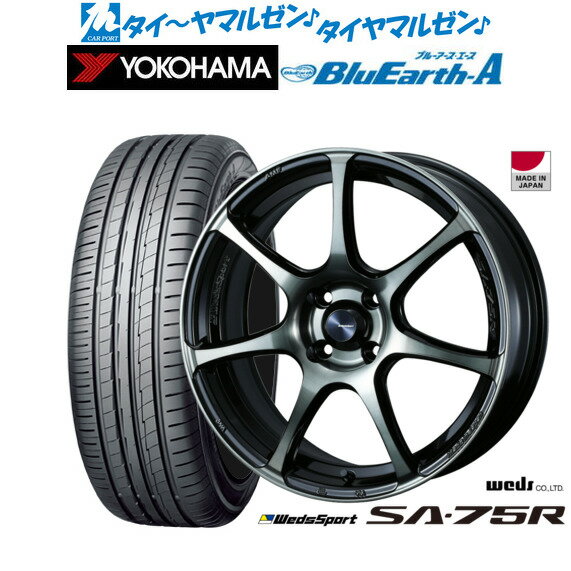 新品 サマータイヤ ホイール4本セットウェッズ ウェッズスポーツ SA-75R17インチ 6.5Jヨコハマ BluEarth ブルーアース A (AE50)215/40R17