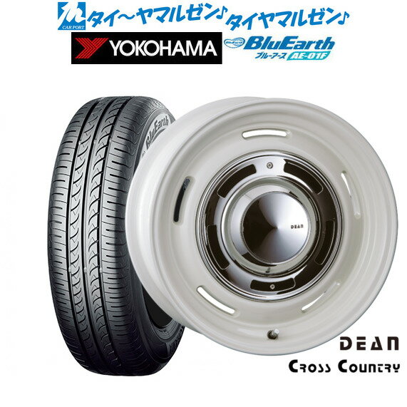 [12/1]ストアポイント5倍！新品 サマータイヤ ホイール4本セットクリムソン ディーン クロスカントリー15インチ 6.0Jヨコハマ BluEarth ブルーアース (AE-01F)185/65R15