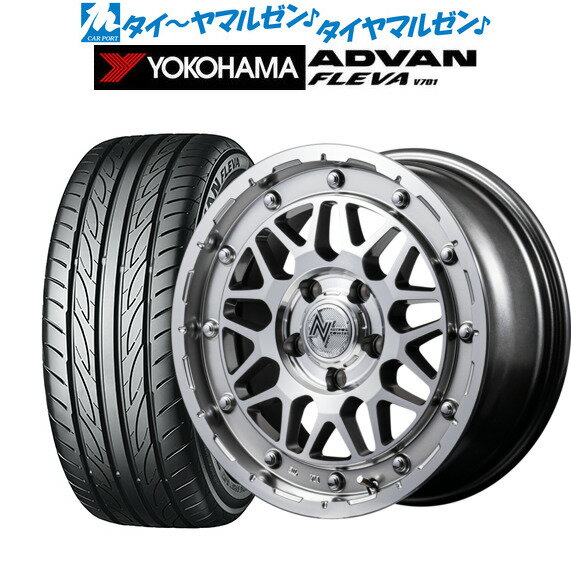 新品 サマータイヤ ホイール4本セットMID ナイトロパワー M29 スティンガー15インチ 5.0Jヨコハマ ADVAN アドバン フレバ V701165/50R15