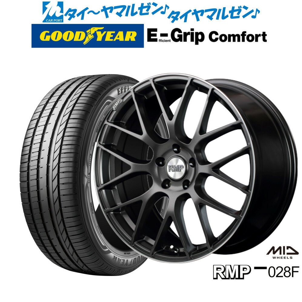 [6/22〜26]割引クーポン配布新品 サマータイヤ ホイール4本セットMID RMP 028F18インチ 7.0Jグッドイヤー エフィシエント グリップ コンフォート225/50R18