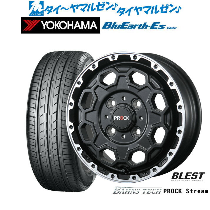 [6/22〜26]割引クーポン配布新品 サマータイヤ ホイール4本セットニューレイトン バーンズテック プロックストリーム12インチ 4.0Jヨコハマ BluEarth-ES ブルーアースイーエス ES32135/80R12