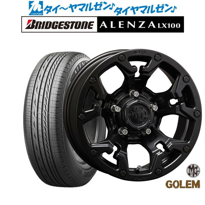 [5/18]ストアポイント3倍!!新品 サマータイヤ ホイール4本セットクリムソン MG ゴーレム16インチ 7.0Jブリヂストン ALENZA アレンザ LX100215/70R16